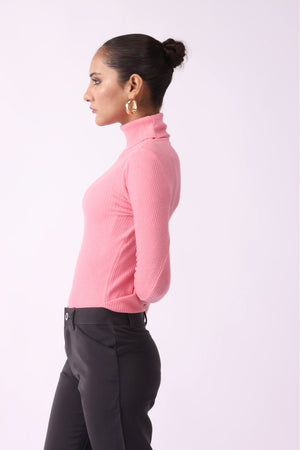 Women High Neck Full Sleeves Shirt - Negative Apparel