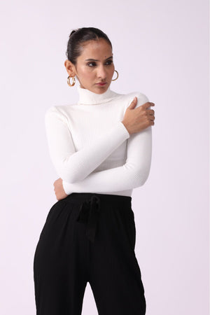 Women High Neck Full Sleeves Shirt - Negative Apparel