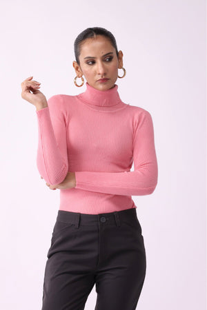 Women High Neck Full Sleeves Shirt - Negative Apparel