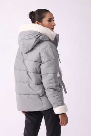 Women Hooded Puffer Jacket - Negative Apparel