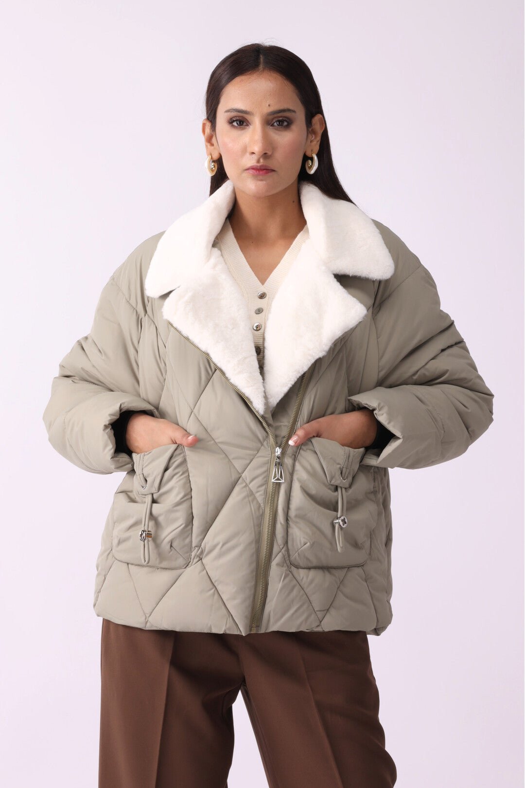 Women Puffer Jacket - Negative Apparel