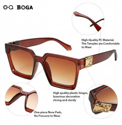 Women Square Frame Sunglasses FD - Negative Apparel