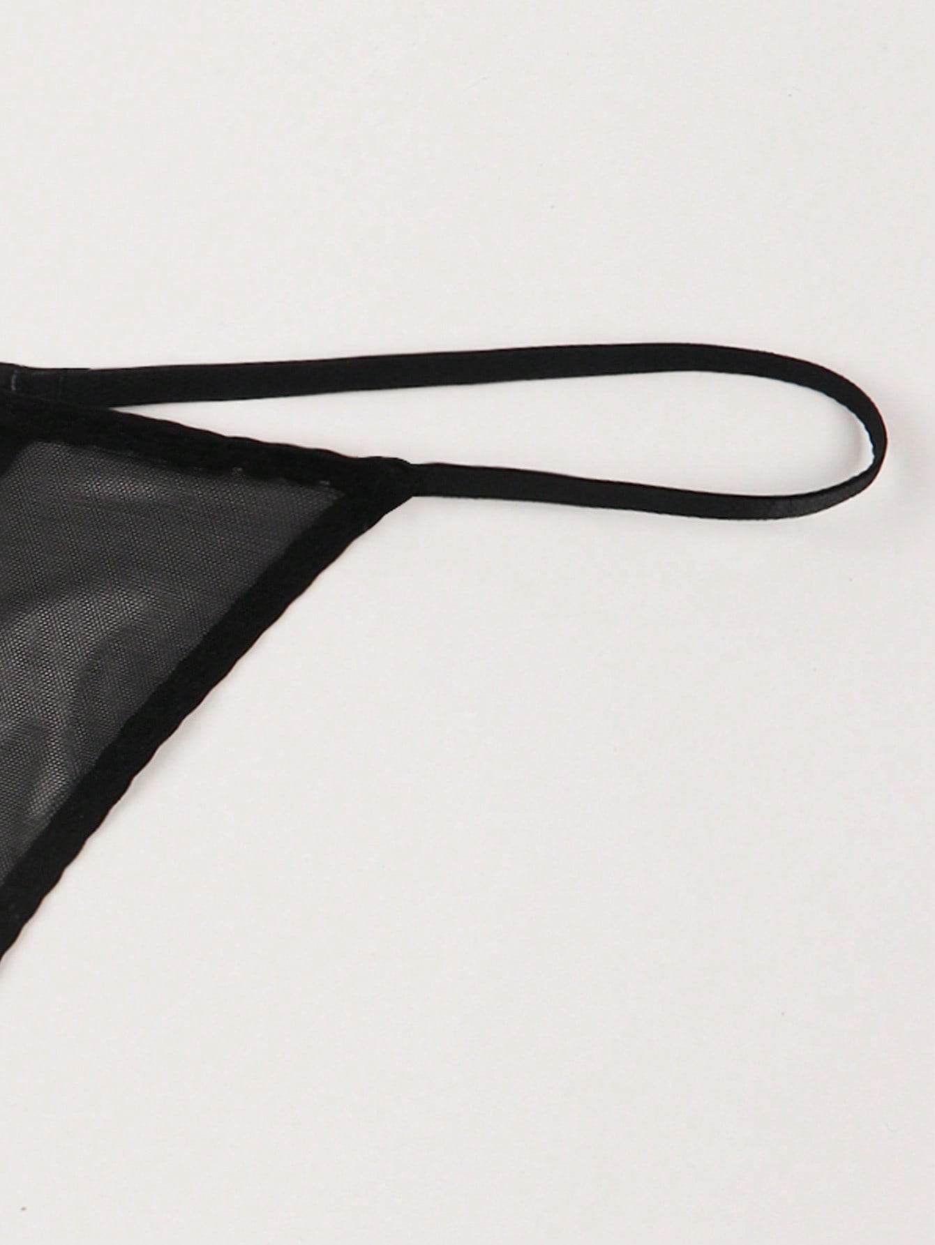Women's Sexy Lace English Letter Breathable Thong - Negative Apparel