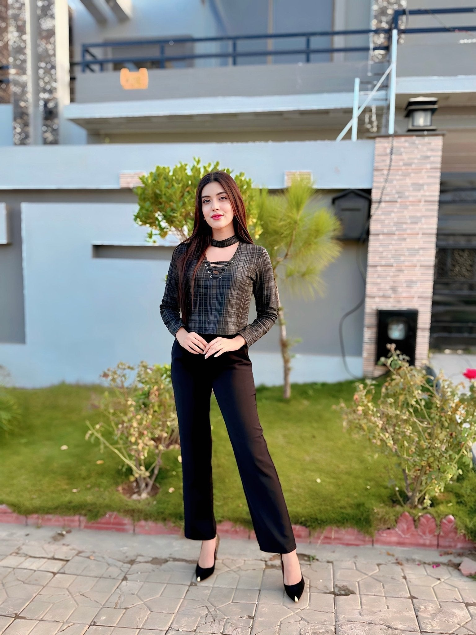 Zip Side Solid Suit Pants - Negative Apparel