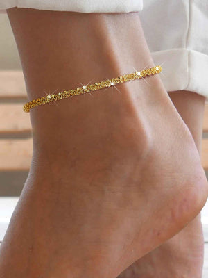 1pc Fashionable Stainless Steel Minimalist Anklet For Women For Daily Decoration - Negative Apparel