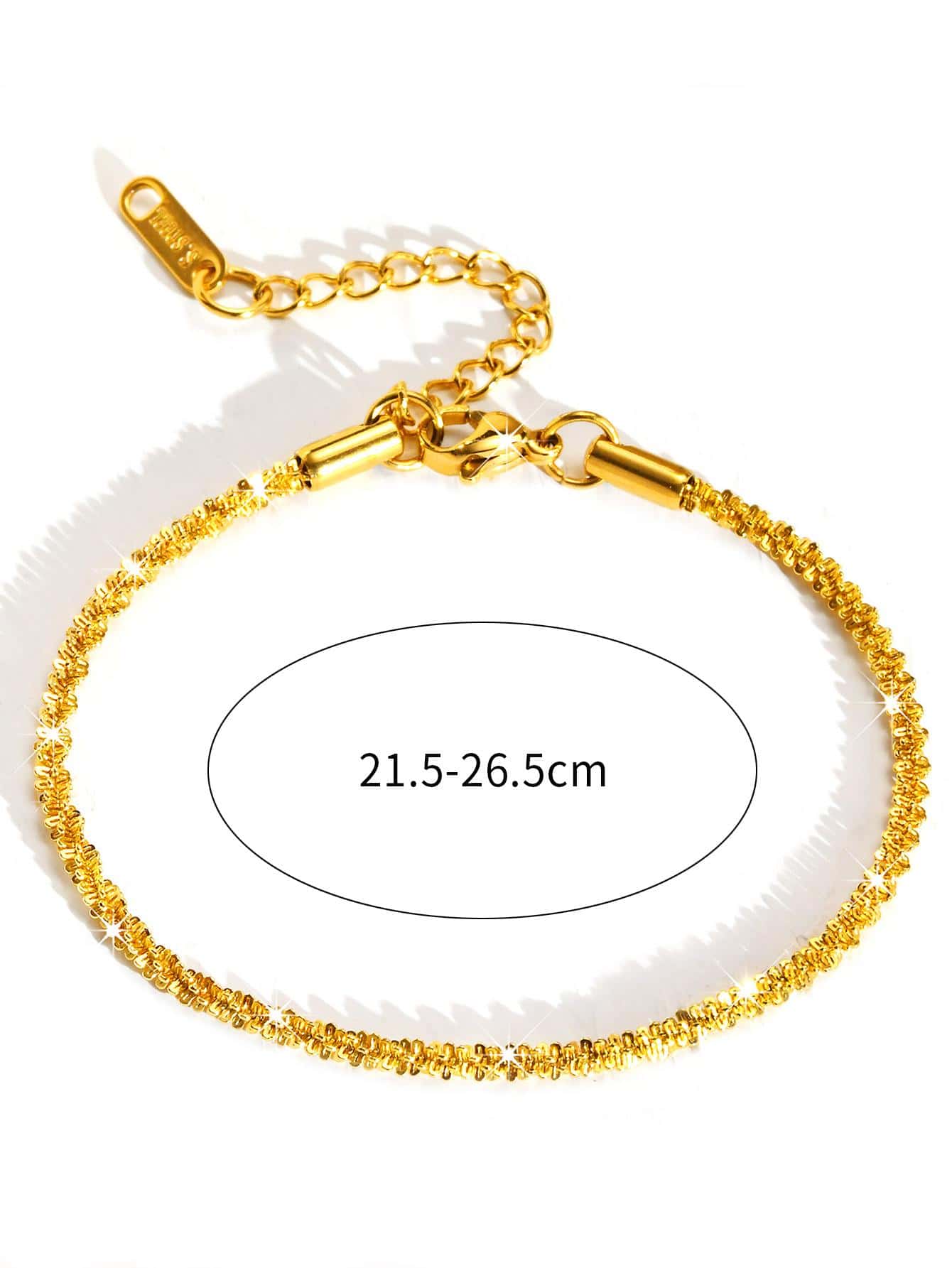 1pc Fashionable Stainless Steel Minimalist Anklet For Women For Daily Decoration - Negative Apparel