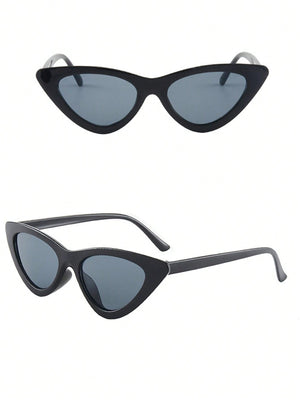 1pc Fashionable Unisex Cat Eye Triangle Sunglasses Shades Beach Accessories - Negative Apparel