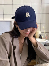 1pc Unisex Letter Embroidered Fashion Baseball Cap For Daily Decoration Casual - Negative Apparel