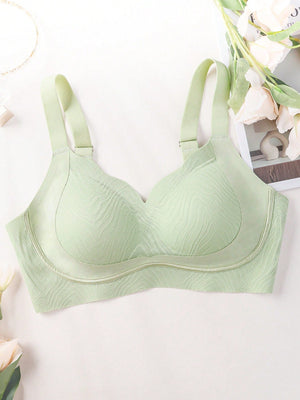 1pc Women Plus Size Seamless Wireless Bra - Negative Apparel