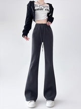 2024 New Casual Sweatpants High Waist Drape Horseshoe Pants - Negative Apparel