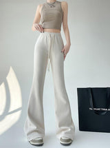 2024 New Casual Sweatpants High Waist Drape Horseshoe Pants - Negative Apparel