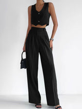 2025 Casual Vest Suit Women's Office Wear - Negative Apparel