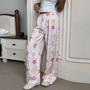 2025 new an and n temperament casual trousers wide - leg straight trousers versatile mopping trousers for women - Negative Apparel