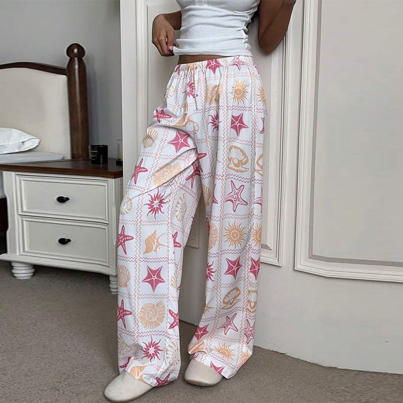 2025 new an and n temperament casual trousers wide - leg straight trousers versatile mopping trousers for women - Negative Apparel