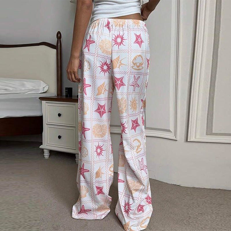 2025 new an and n temperament casual trousers wide - leg straight trousers versatile mopping trousers for women - Negative Apparel