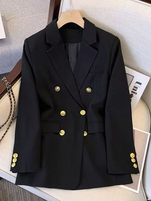 2025 new goddess suits for women, popular Korean style, high - end lazy style, casual and versatile women office suit - Negative Apparel