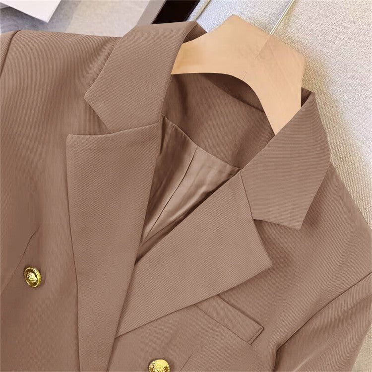 2025 new goddess suits for women, popular Korean style, high - end lazy style, casual and versatile women office suit - Negative Apparel