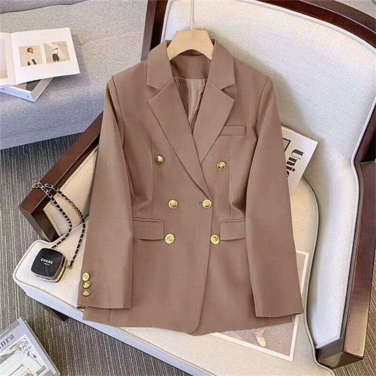 2025 new goddess suits for women, popular Korean style, high - end lazy style, casual and versatile women office suit - Negative Apparel