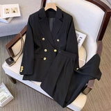 2025 new goddess suits for women, popular Korean style, high - end lazy style, casual and versatile women office suit - Negative Apparel