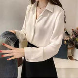 2025 new Korean style solid color shirt - Negative Apparel