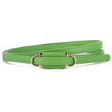 2025 new style non - porous thin PU leather belt for women, high - end versatile decorative clothing outerwear belt - Negative Apparel