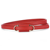 2025 new style non - porous thin PU leather belt for women, high - end versatile decorative clothing outerwear belt - Negative Apparel
