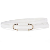 2025 new style non - porous thin PU leather belt for women, high - end versatile decorative clothing outerwear belt - Negative Apparel