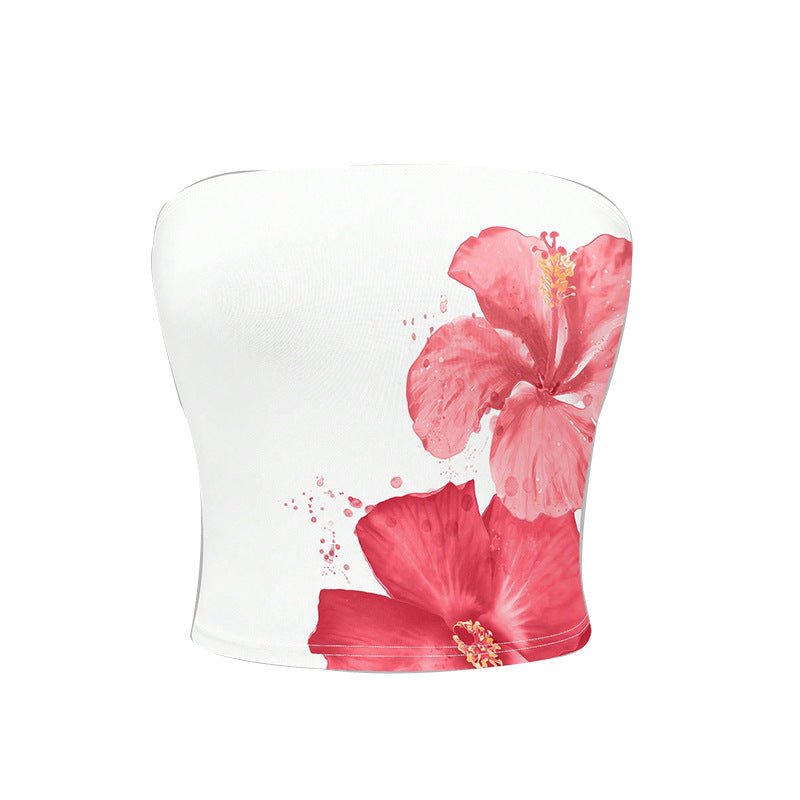 2025 new summer an and n sleeveless tube top women's clothing sexy slim fit pullover top - Negative Apparel