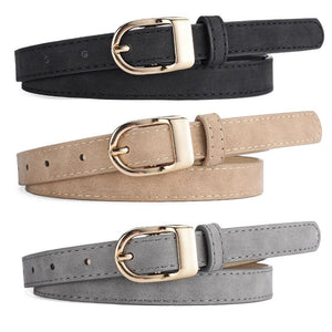 2025 new women's Korean fashion belt student jeans decorative thin belt - Negative Apparel