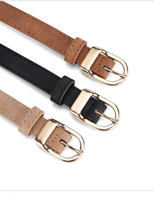 2025 new women's Korean fashion belt student jeans decorative thin belt - Negative Apparel