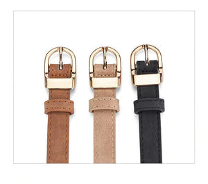 2025 new women's Korean fashion belt student jeans decorative thin belt - Negative Apparel