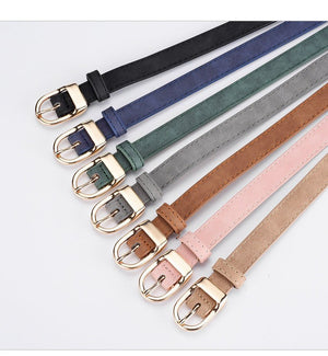 2025 new women's Korean fashion belt student jeans decorative thin belt - Negative Apparel