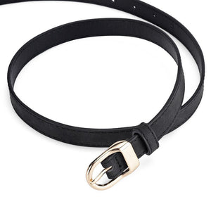 2025 new women's Korean fashion belt student jeans decorative thin belt - Negative Apparel
