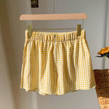 2025 summer new an and n vacation plaid shorts ebay beach pants hot pants women - Negative Apparel