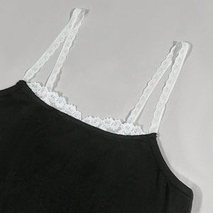 2025 summer new foreign trade slim - fit small vest top - Negative Apparel