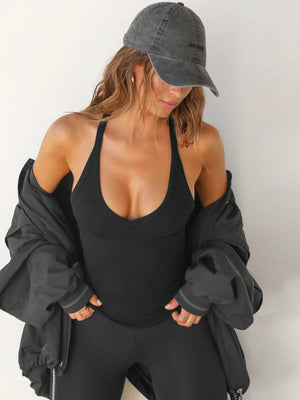 2025 Winter Sexy Streetwear Slim Ribbed Knit Crop Top - Negative Apparel