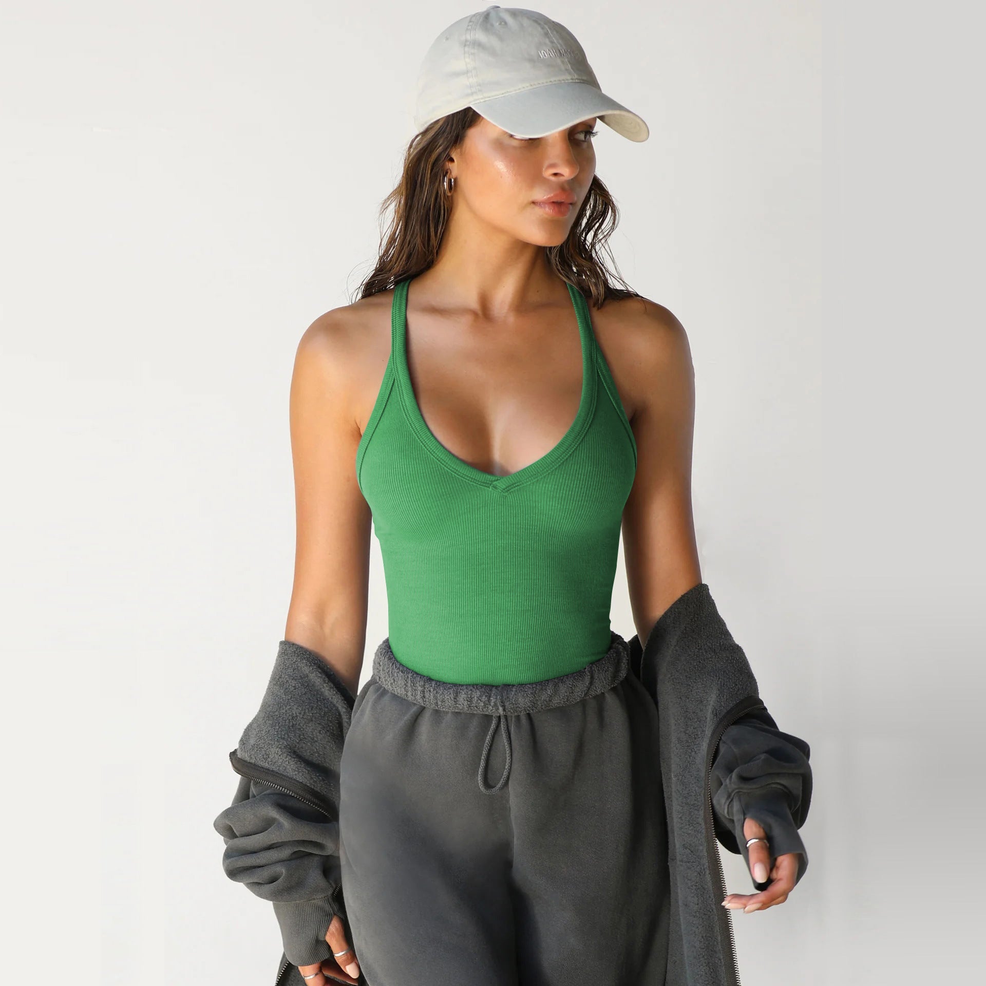 2025 Winter Sexy Streetwear Slim Ribbed Knit Crop Top - Negative Apparel