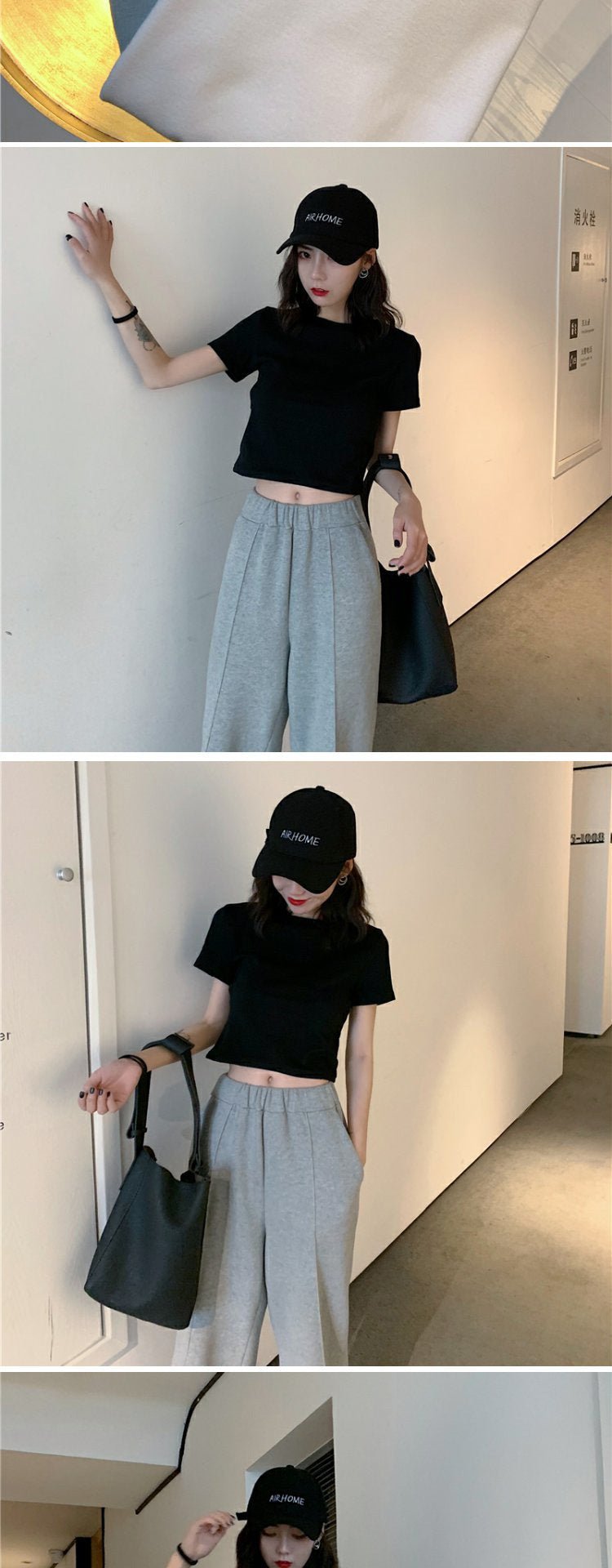 9 colors short style navel - baring solid color short - sleeved T-shirt for women summer 2025 tops - Negative Apparel