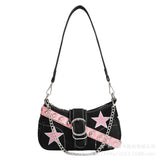 Chain Strap Baguette Bag