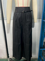 Loose Straight Leg Suit Trousers