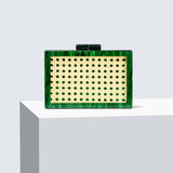 Rattan Effect Acrylic Clutch