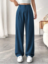 Stretch Wide Leg Palazzo Trousers