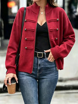 Thick Zip Knit Cardigan