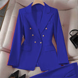 V-Neck Button Blazer