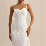 Twisted Bandeau Fishtail Maxi Dress