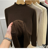 Fleece Lined Mock Neck Winter Top