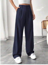 Stretch Wide Leg Palazzo Trousers