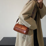Cylinder Barrel Crossbody Bag