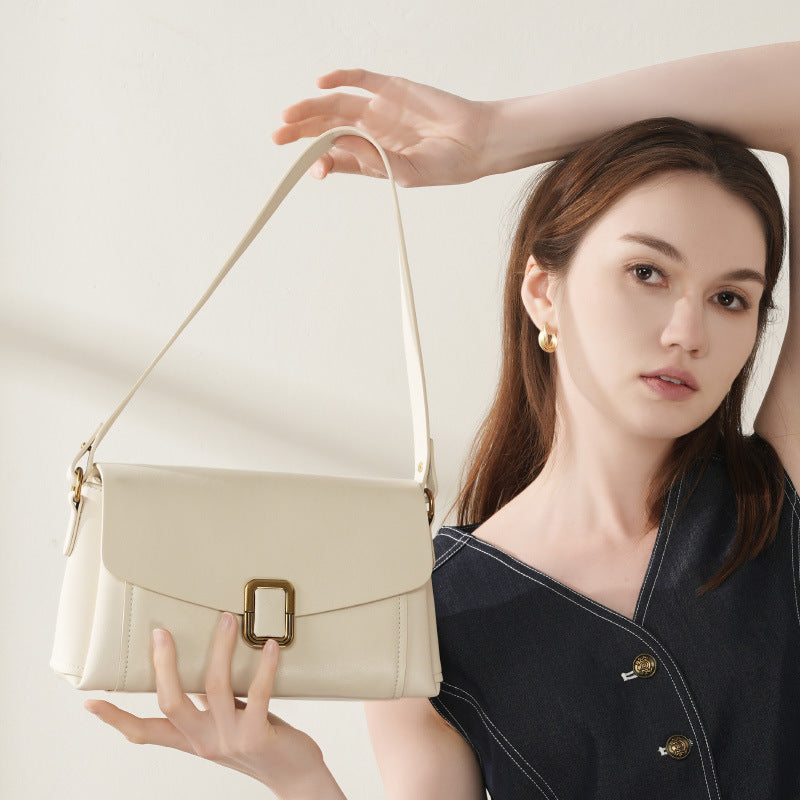 Leather Flap Crossbody Bag