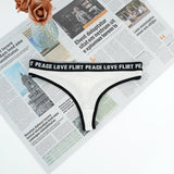 The Letter Tease | Women's Low-Rise Letter-Strap Thong Panties